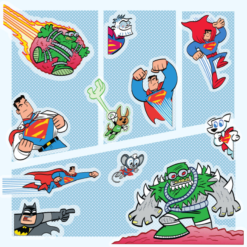 Cartoon version IP sticker